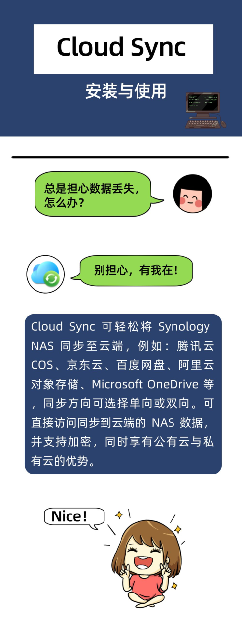 【宇麦科技】群晖NAS套件之Cloud Sync的安装与使用,跟数据丢失、误删、清零说拜拜插图 【宇麦科技】群晖NAS套件之Cloud Sync的安装与使用,跟数据丢失、误删、清零说拜拜插图