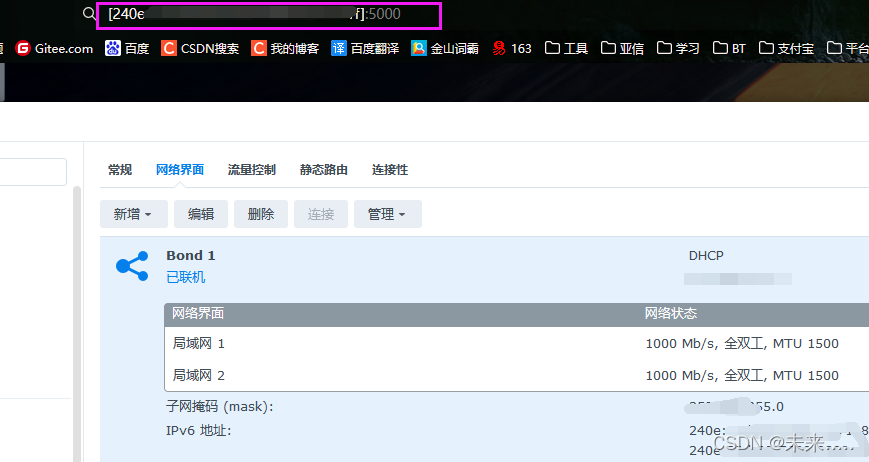群晖NAS设置IPV6公网访问插图5 群晖NAS设置IPV6公网访问插图5