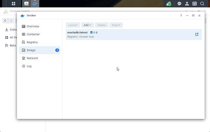 群晖(Synology)NAS 后台安装 Docker 后配置 Mariadb / MySQL插图4 群晖(Synology)NAS 后台安装 Docker 后配置 Mariadb / MySQL插图4