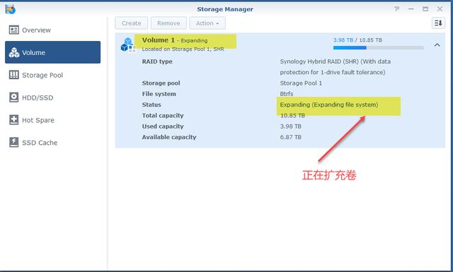 群晖服务器216j增加硬盘,群晖(Synology)NAS 升级硬盘扩展空间小记插图7 群晖服务器216j增加硬盘,群晖(Synology)NAS 升级硬盘扩展空间小记插图7